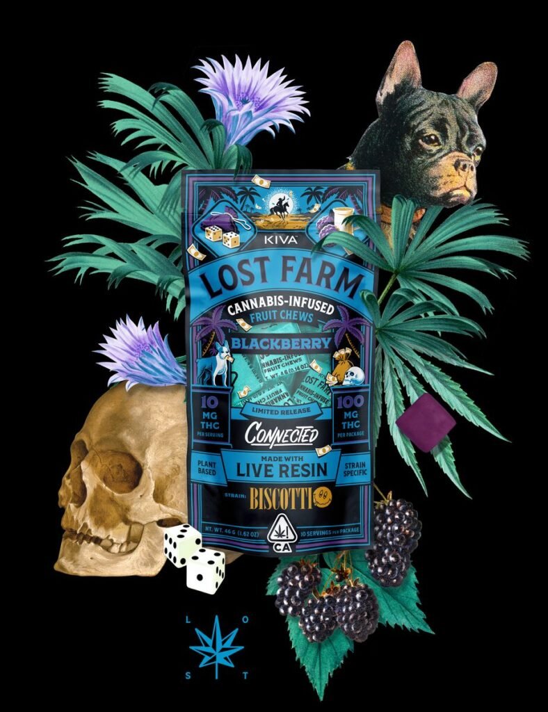 10mg Blackberry x Biscotti Live Resin Chews | Lost Farms Gummies Near Me