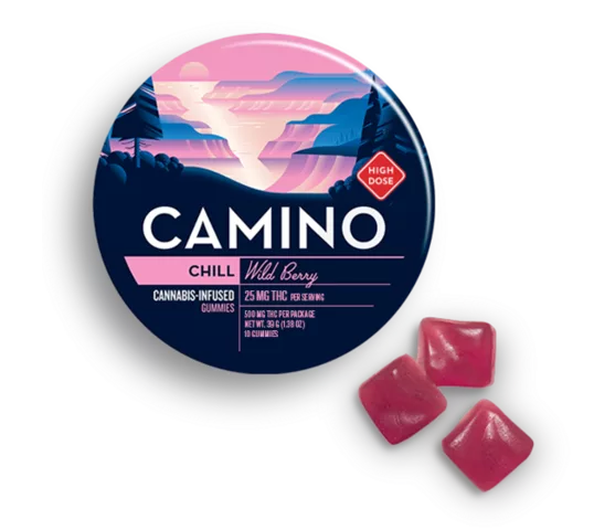 Camino-Wild-Berry-High-Dose-Chill-Gummies- Lost farm Camino Wild Berry