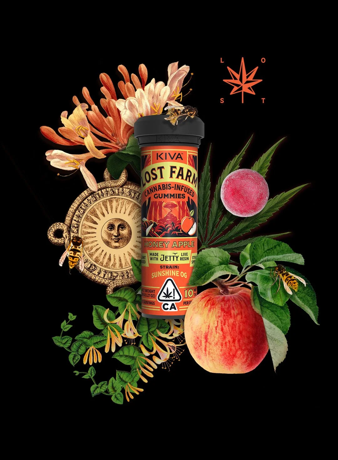 LostFarm.CA.HA.SOG.Website.Collage_1180x1470.jpg.bv (1) Lost farm Honey Apple Cannabis Gummies