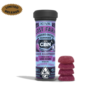 10mg : 5mg CBN Black Raspberry x Northern Lights Live Resin Gummies