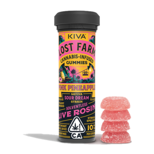 10mg Pink Pineapple x Sour Dream Live Rosin Gummies