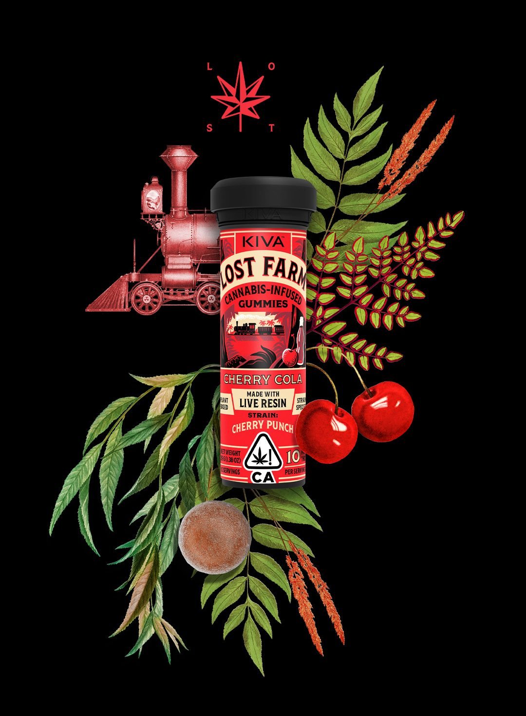 10mg Cherry Cola x Cherry Punch Live Resin Gummies cherry cola cherry punch gummies