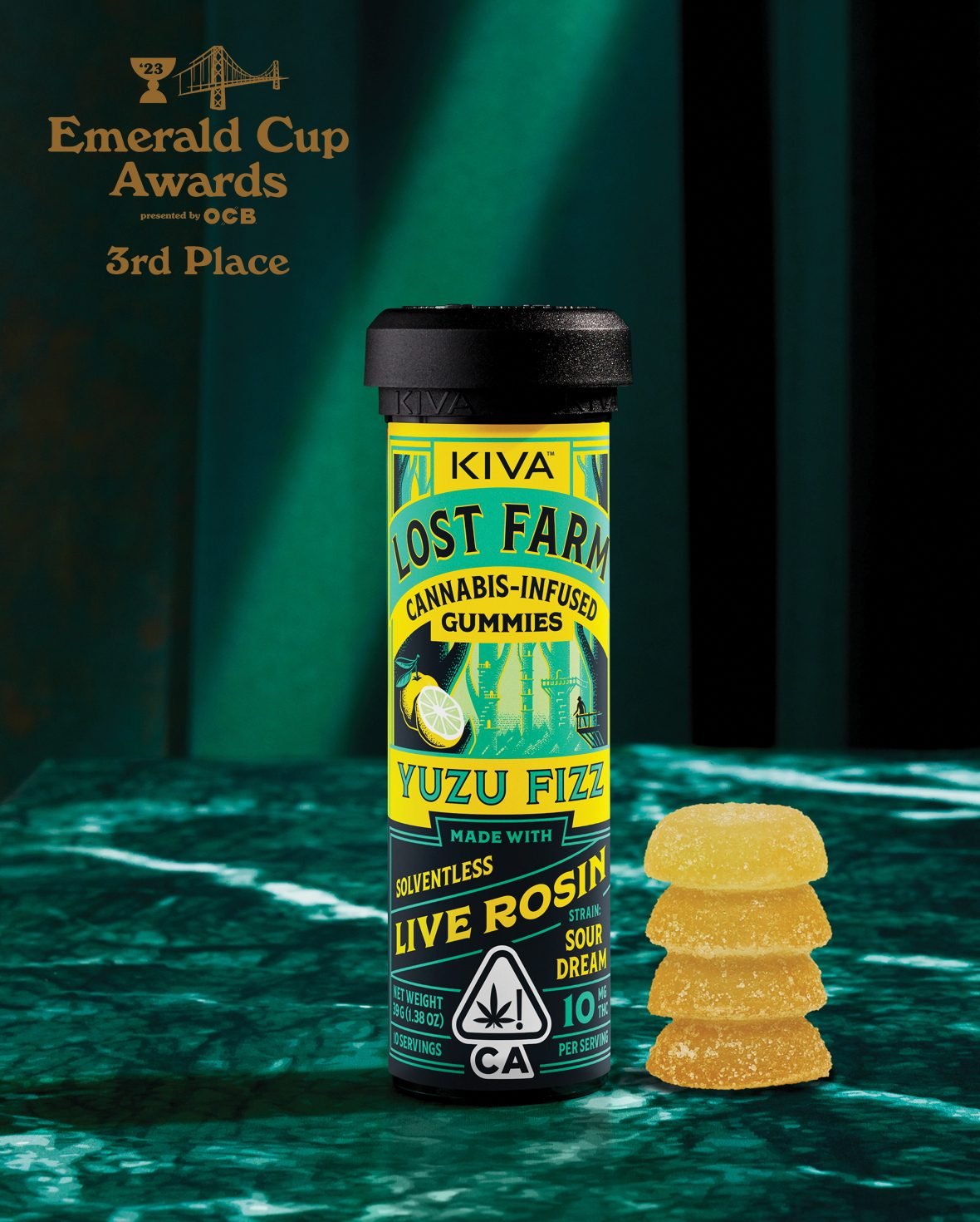 10mg Yuzu Fizz x Sour Dream Live Rosin Gummies yuzu fizz sour dream gummies
